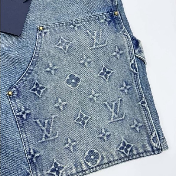 Louis Vuitton Denim Carpenter Shorts - Picture 6 of 7